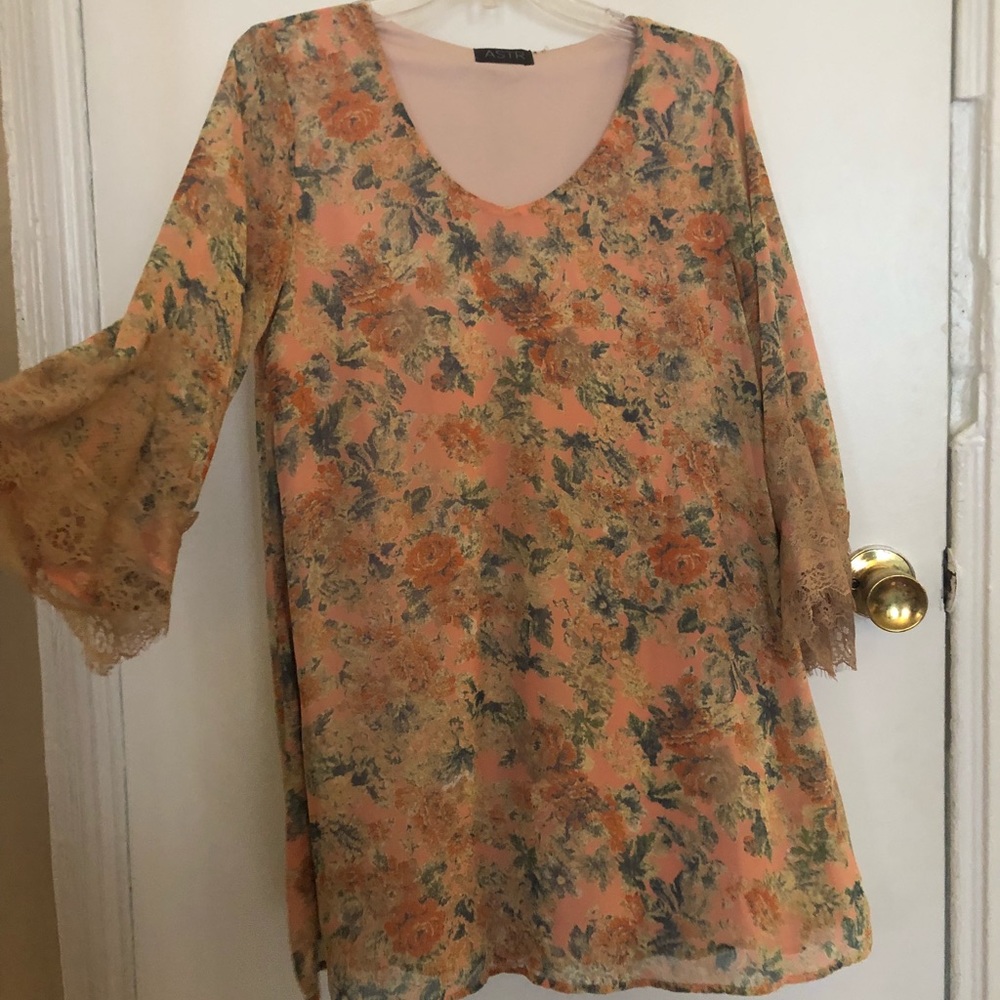 Nordstrom Lace Sleeve Mini